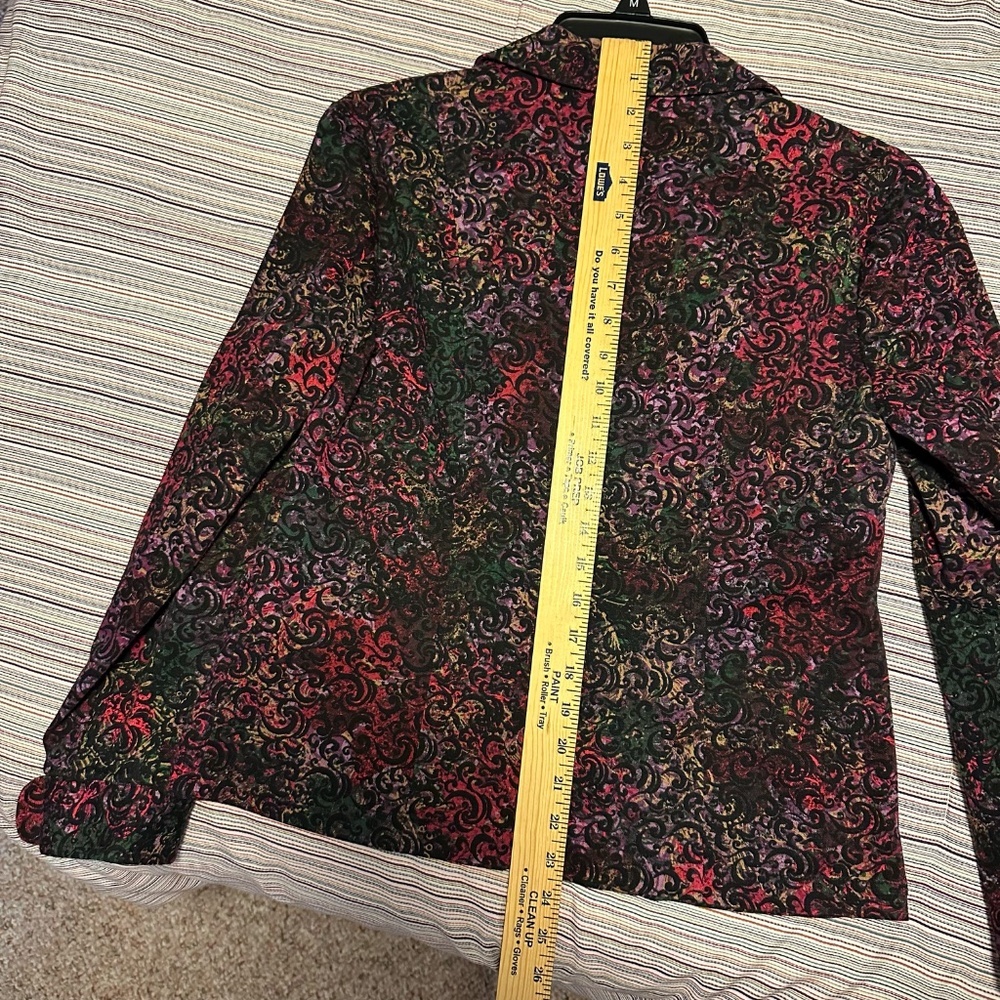 Christopher & Banks Stretch Denim Style Crop Jacket Sz. Small EUC Pit-Pit 18.5" - Picture 12 of 12